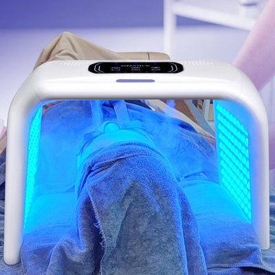 45W STANDING LED Face Mask العلاج الضوئي لإزالة تجاعيد حب الشباب 7 ألوان ضوء أحمر